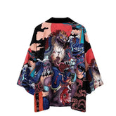 Japanese Lion and Snake 3/4 Sleeve Kimono